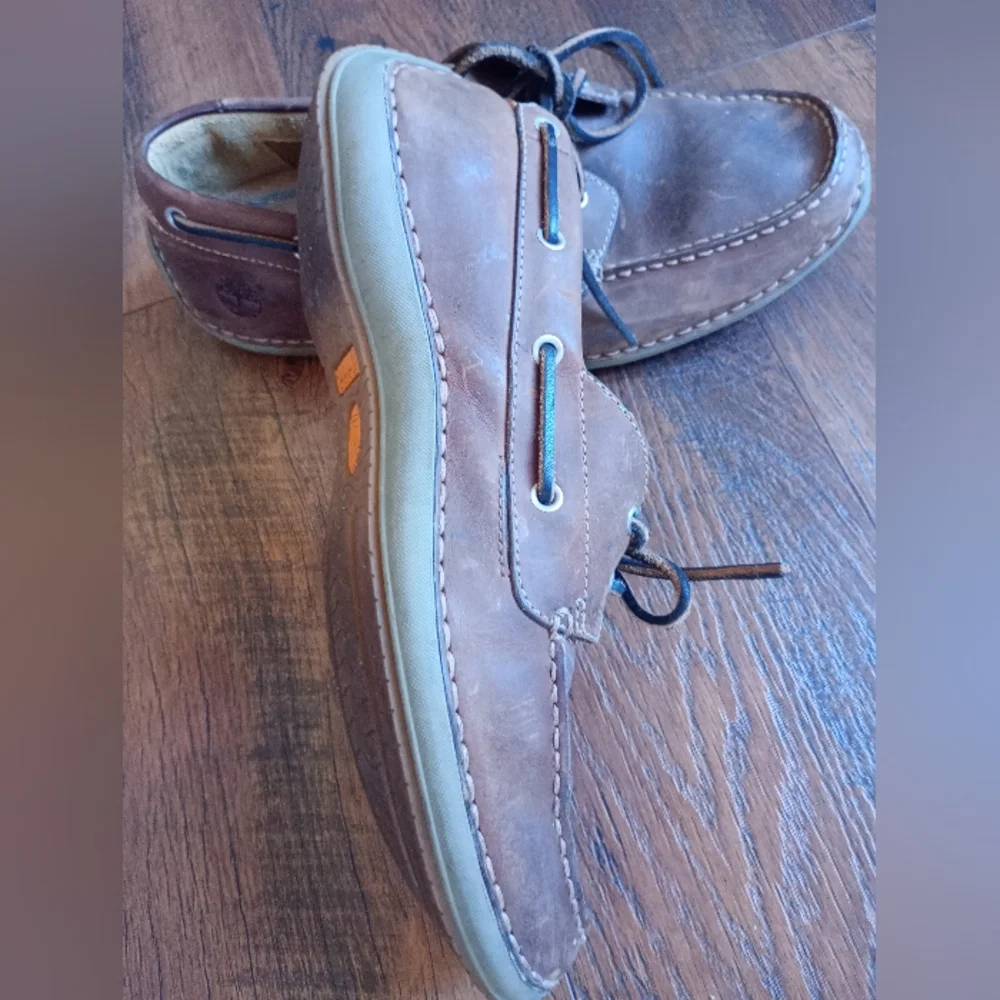 Timberland Brown Leather Shoes Mens 8.5